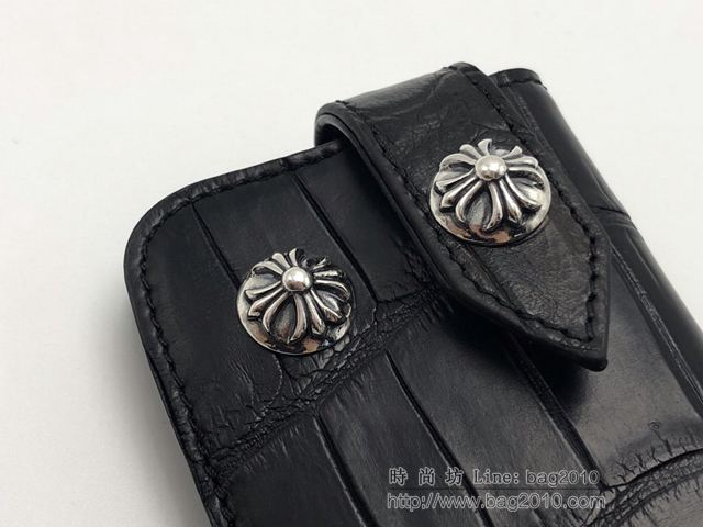 chrome hearts包 克羅心鱷魚皮鑰匙包 克羅心鱷魚皮包  gjc1935